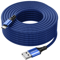 UNKNOWN Micro USB Cable, 16Ft USB A to Micro Charging Cable Braided Android Charger Cord Compatible for Samsung Galaxy S7 S6 J7