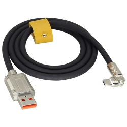 UNKNOWN USB C Cable Type C Fast Charging Silicone Cable Type-C Male to USB A Male Cable Whit 180°Rotating Fast Charging