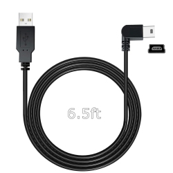 UNKNOWN Charging Cable for Dash Cam, 6.5 Ft Mini USB Dash Camera Mirror Dash Cam Gps Power Cord, Fit