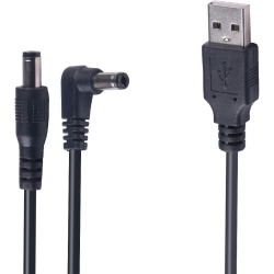 UNKNOWN USB to Dc 5.5MM 2.1MM 5V 9V 12V Power Charging Cable (5V-5.5-2.1-Black 1)