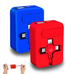 UNKNOWN 2 PCs 3 In 1 Charging Cable, Three In One Retractable Multi Charging Cable With USB C(Type-C)/micro USB, Phone