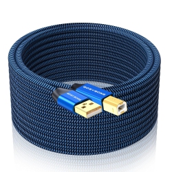 UNKNOWN Printer Cable 25Ft, USB Printer Cord 2.0 Type A Male to B Male Cable Scanner Cord High Speed Compatible