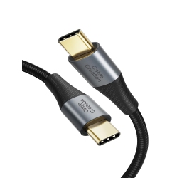 UNKNOWN USB C to USB C Cable, Type C Fast Charging USB C Cable 6.6Ft, Double-Braided Exterior Compatible