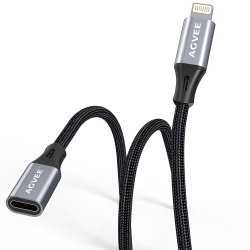 UNKNOWN 3.3Ft Lightning Extension Cable, Braided Female to Male Extender Full Function Cord Compatible With Iphone Ipad