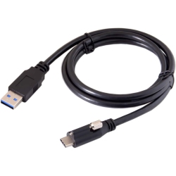 UNKNOWN USB 3.1 Type-C Locking Connector to Standard USB3.0 Data Cable 1.2M With Panel Mount Screw