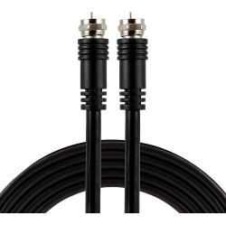 UNKNOWN Rg6 Coaxial Cable, 50 Ft. F-Type Connectors, Double Shielded Coax, Input Output, Low Loss Coax, Ideal for Tv