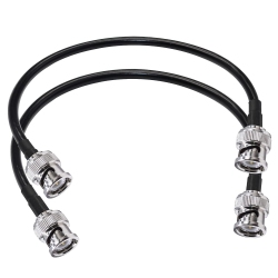 UNKNOWN Bnc Extension Cable Rg58 Bnc Male to Bnc Male Jumper Low Loss 50 Ohm Cb Radio Coax Cable (0.98Ft-2PCs)