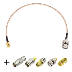UNKNOWN SMA Male to Bnc Male Cable 6Inches + 5PCs Rf Coax Adapter Kit SMA to Bnc Cable SMA Bnc Adapter Cable Kit