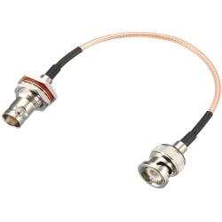 UNKNOWN Coaxial Cable With Bnc Bulkhead Female to Bnc Male Connectors Low Loss Coax Cable Rg316 50 Ohm 0.5 Ft