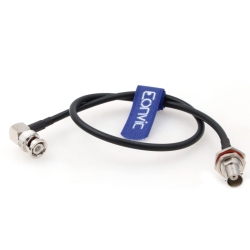 UNKNOWN Bnc Antenna Cable Bnc Bulkhead Female to Right Angle Bnc Male Rg58 Coax Cable for Gps Wifi Antenna (50Cm)