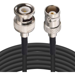 UNKNOWN Bnc Male to Female Extension Cable 16Ft HD Sdi Cable Cctv Extension Cable 50 Ohm Rg174 for Ham Radio Cctv
