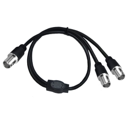 UNKNOWN Bnc Splitter Cable, Bnc Female to Dual Bnc Female Adapter Cable, Bnc Coaxial Y Splitter Cable for Cctv System