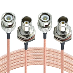 UNKNOWN Bnc Extension Cable 10Ft Bnc Male to Bnc Female Bulkhead Mount Coaxial Cable 50 Ohm Sdi Cable Cctv Extension