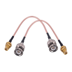 UNKNOWN 2PCs Bnc Male to SMA Female Connectors, 6" Low Loss Rg316 Coaxial Cable, SMA to Bnc Adapter Antenna Cable