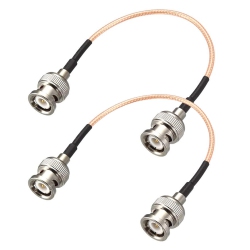 UNKNOWN Rg316 Rf Coaxial Cable - 2PCs 0.5Ft Rg316 Coax Cable 50 Ohm With Bnc Male to Bnc Male Connectors, Low Loss Bnc