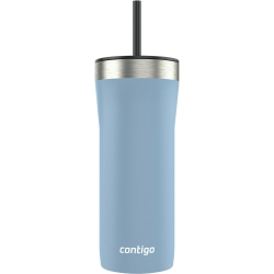 CONTIGO - Insulated Stainless Steel Tumbler With Leak Proof Lid And Straw, 946Ml Capacity In Blue