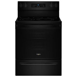 Whirlpool 30" 5.3 Cu. Ft. Fan Convection Freestanding Electric Air Fry Range (YWFES5030RB) - Black