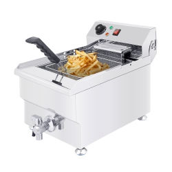 ALDKITCHEN Ap-400 Commercial Deep Fryer | 17 L | Electric Oil Fryer | Snack Machine With Removable Basket | 110V