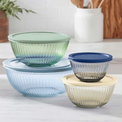 Pyrex Coloured Mixing Bowl Set with Lids 8 pieces Best Buy Canada