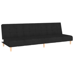 VIDAXL 2-Seater Sofa Bed Fabric In Black