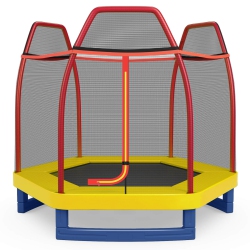 COSTWAY 7Ft Kids Trampoline Outdoor Indoor Recreational Bounce Jumper