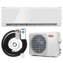 COSTWAY 12000 Btu Wifi Enabled Mini Split Air Conditioner & Heater With Heat Pump