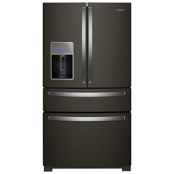 Whirlpool 36" 26 Cu. Ft. French Door Refrigerator (WRMF7736PV) - Black Stainless Steel