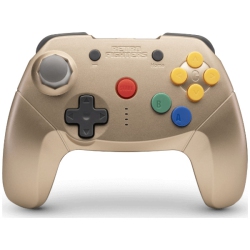 RETRO FIGHTERS Retro Brawler64 Bluetooth Nso Edition Wireless Controller for N64 & Switch In Gold