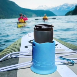 GENER Paddle Board Cup Holder - Anti-Toppling Drink Holder for Kayak & Paddleboard Accessories (2-Pack)