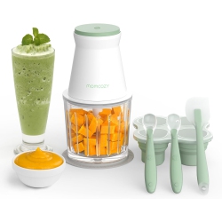 MOMCOZY Baby Food Maker, Baby Food Processor Gift Set for Baby Food, Meat, Vegetable, Fruit, Baby Food Blender \w Baby Food Containers, Food Freezer