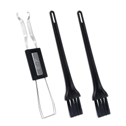 HLD Keycap Puller Switch Puller Stainless Steel Keycap Removal Tool With 2 PCs Keyboard Cleaning Brush for Mechanical Keyboard