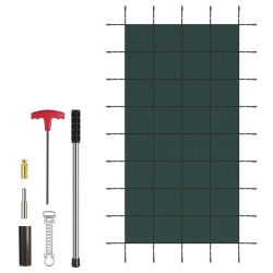 COSTWAY Goplus Winter Swimming Leaf Pool Cover Safety Pool Cover for Pool Size: 40 X 20 Ft