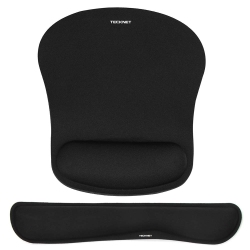 HLD Tecknet Keyboard Wrist Rest And Mouse Pad \w Wrist Support, Memory Foam Set for Computer/laptop/mac, Lightweight for Easy Typing & Pain Relief