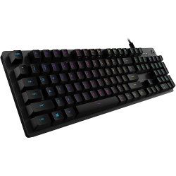 LOGITECH G512 Lightsync RGB Mechanical Gaming Keyboard, Carbon English Layout Gx Switch In Blue