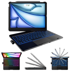 TYPECASE Touch Keyboard Case for Ipad Air 11-Inch (M2) 2024 & Ipad Pro 11(4Th/3Rd/2Nd/1St Gen):multi-Touch Trackpad