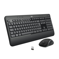 LOGITECH Mk540 Advanced Wireless Keyboard And Mouse Combo for Windows, 2.4 Ghz Unifying USB-Receiver
