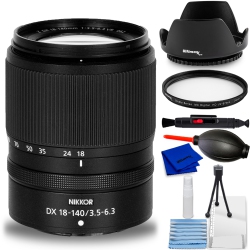 NIKON Nikkor Z Dx 18-140MM F/3.5-6.3 Vr Lens 20104 - 7PC Accessory Bundle