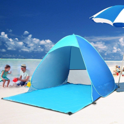 STRAK Pop-Up Beach Tent, Upf 50+ Portable Sun Shelter \w Carry Bag, Lightweight Waterproof Camping Tent for Outdoor Family Picnic, Fishing, Home