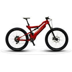 NIREEKA Revenant 250 W Carbon Fiber Electric City Bike With Up to 100Km Battery Range - 32 Km/h - Medium (19") - Pearlized In Red