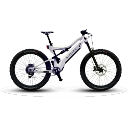 NIREEKA Revenant 250 W Carbon Fiber Electric City Bike With Up to 100Km Battery Range - 32 Km/h - Medium (19") - Pearlized In White