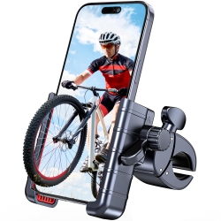 HLD Bike Phone Mount Holder - Motorcycle Phone Holder Handlebar Clamp for Stroller Scooter Bicycle, 360°Rotate Phone Mount for Iphone & Other 4.5-7
