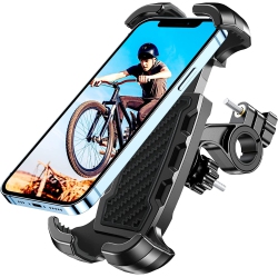 HLD Bike Phone Mount, Motorcycle Phone Mount - Bicycle Phone Holder Handlebar Clamp for Cycling, Bike Motorcycle - Compatible \w Iphone 15/14 Pro