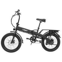 SWFT - F.x 350W Foldable Electric City Bike With Up to 40.2Km Battery Range - In Black