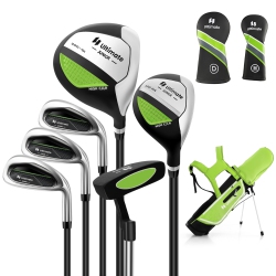 COSTWAY Ultimate Junior Complete Golf Club Set for Kids Age 11-13 Years Old Golf Practice Set
