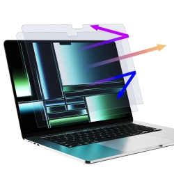 HLD 2 Pack Anti Light Screen Protector Compatible \w Macbook Pro 14 Inch(2021-2023, M1, M2, M3), Eye Protection, Anti Glare Anti Scratch & Anti