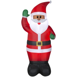GEMMY Industries Airblown® Inflatable Christmas -African American Santa-Opp 78