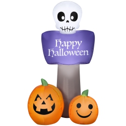 GEMMY Industries Airblown® Inflatable -Happy Halloween Sign-Sm Scene 54