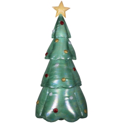 GEMMY Industries Airblown® Inflatable -Mixed Media-Green Iridescent Christmas Tree-Lg 90