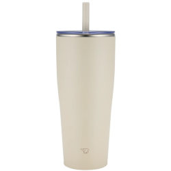 ZOJIRUSHI Sx-Ha89H-Cm Stainless Tumbler With Straw 30 Ounces Beige In Sand