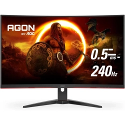 AOC C32G2Ze 32" Curved Frameless Gaming Monitor: 0.5Ms 240Hz, Fhd 1080P, Amd Freesync Premium, Vesa Mount
